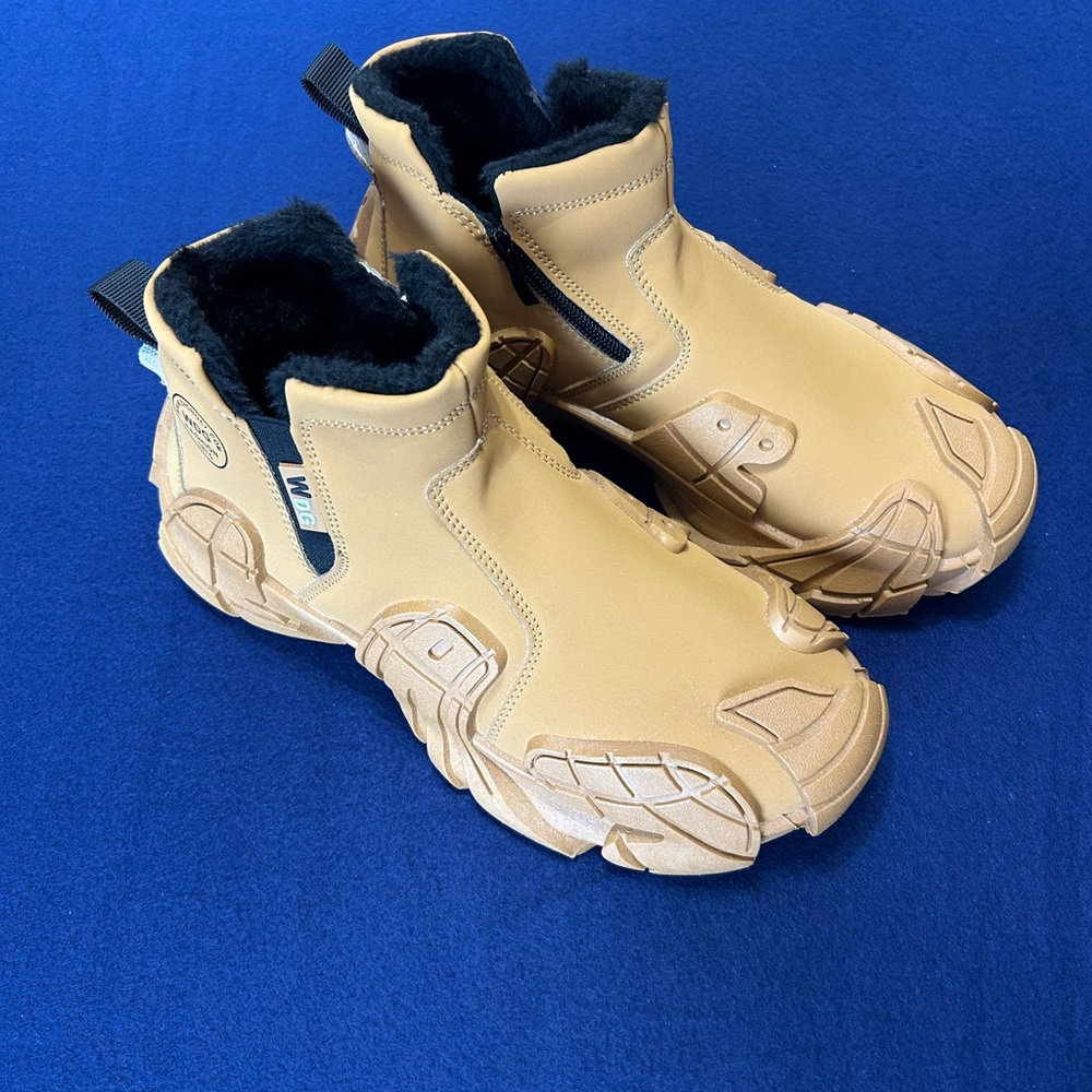 Tan High-Top Men's Sneakers